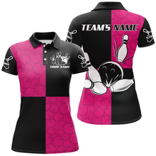 Load image into Gallery viewer, Polo Bowling Shirts Customized for Women Bowling Jersey Bowling Team League QZT425