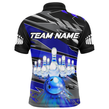 Load image into Gallery viewer, Personalized Bowling Shirt for Men Bowling Jersey with Name Team Name Polo Shirt Unisex QZT267
