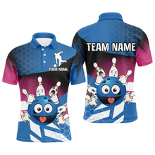 Load image into Gallery viewer, Pink Bowling Shirt Camo Funny Bowling Jersey for Men Polo Shirt Bowling Team League QZT268