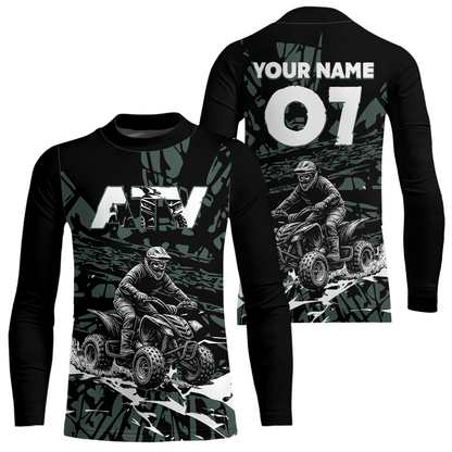 Custom ATV Motocross Jersey Green Quad Bike Shirt Men Women Kid Racing Off-Road MHT201