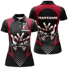 Load image into Gallery viewer, Custom Bowling Shirt for Women Bowling Jersey Bowling Team League Polo Shirt QZT106