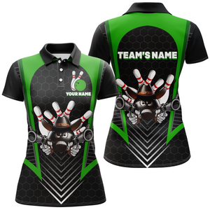 Custom Bowling Shirt for Women Bowling Jersey Bowling Team League Polo Shirt QZT106