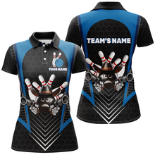 Load image into Gallery viewer, Custom Bowling Shirt for Women Bowling Jersey Bowling Team League Polo Shirt QZT106