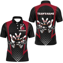 Load image into Gallery viewer, Custom Bowling Shirt for Men Bowling Jersey Bowling Team League Polo Shirt QZT106