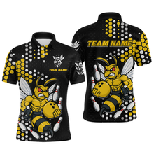 Load image into Gallery viewer, Custom Funny Bee Bowling Team Shirt Bowling Jersey for Men Bowling Outfit Gifts QZT721