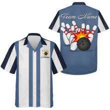 Load image into Gallery viewer, Multicolor Bowling Hawaiian Shirts Personalized Bowling Jersey with Name QZT214