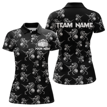 Load image into Gallery viewer, Custom Dinosaur Bowling Shirt for Men And Women Quarter-Zip Bowling League Bowling Outfit QZT633
