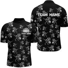 Load image into Gallery viewer, Custom Dinosaur Bowling Shirt for Men And Women Quarter-Zip Bowling League Bowling Outfit QZT633
