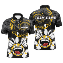 Load image into Gallery viewer, Custom Funny Bowling Shirts for Men Multicolor Bowling Team Jersey Polo Bowling League QZT480