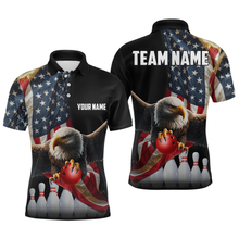 Load image into Gallery viewer, Custom Eagle Bowling Team Jersey American Bowling Polo Shirt for Men Women QZT636