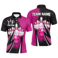 Load image into Gallery viewer, Personalized Bowling Shirts for Men Bowling Team Jersey Polo Bowling Shirt QZT440