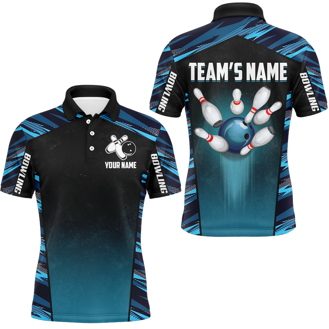 Custom Bowling Shirt for Men Bowling Jersey Bowling Team League Polo Shirt QZT115