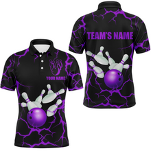 Load image into Gallery viewer, Personalized 3D Men&#39;s Bowling Team Jersey Bowling Shirt American Bowling Polo Shirt QZT33