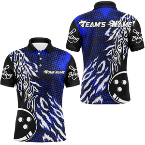 Personalized 3D Men's Bowling Team Jersey Bowling Shirt American Bowling Polo Shirt QZT43-8