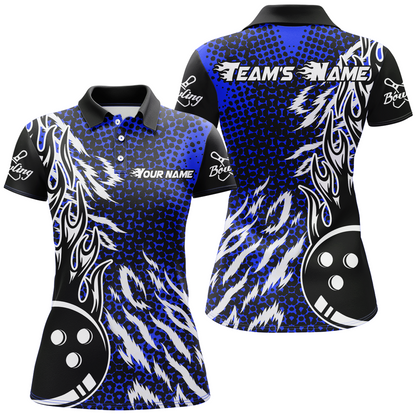 Personalized 3D Women's Bowling Team Jersey Bowling Shirt American Bowling Polo Shirt QZT43-8