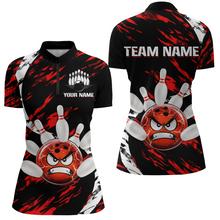 Load image into Gallery viewer, Women's Bowling Shirt Custom Bowling Jersey 1/4 Zip Bowling Multicolor Team Shirts QZT483