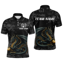 Load image into Gallery viewer, Dragon Bowling Team Shirt Custom Dragon Bowling Jersey Polo Bowling Performance QZT640