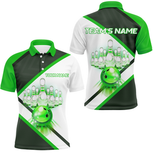 Custom Bowling Shirt for Men, Personalized Bowling Jersey, Men's Bowling Polo Shirt QZT41