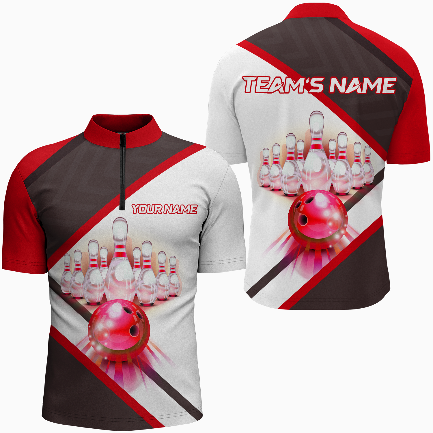 Custom Bowling Jerseys - Browse Our Men's Zipper Jerseys