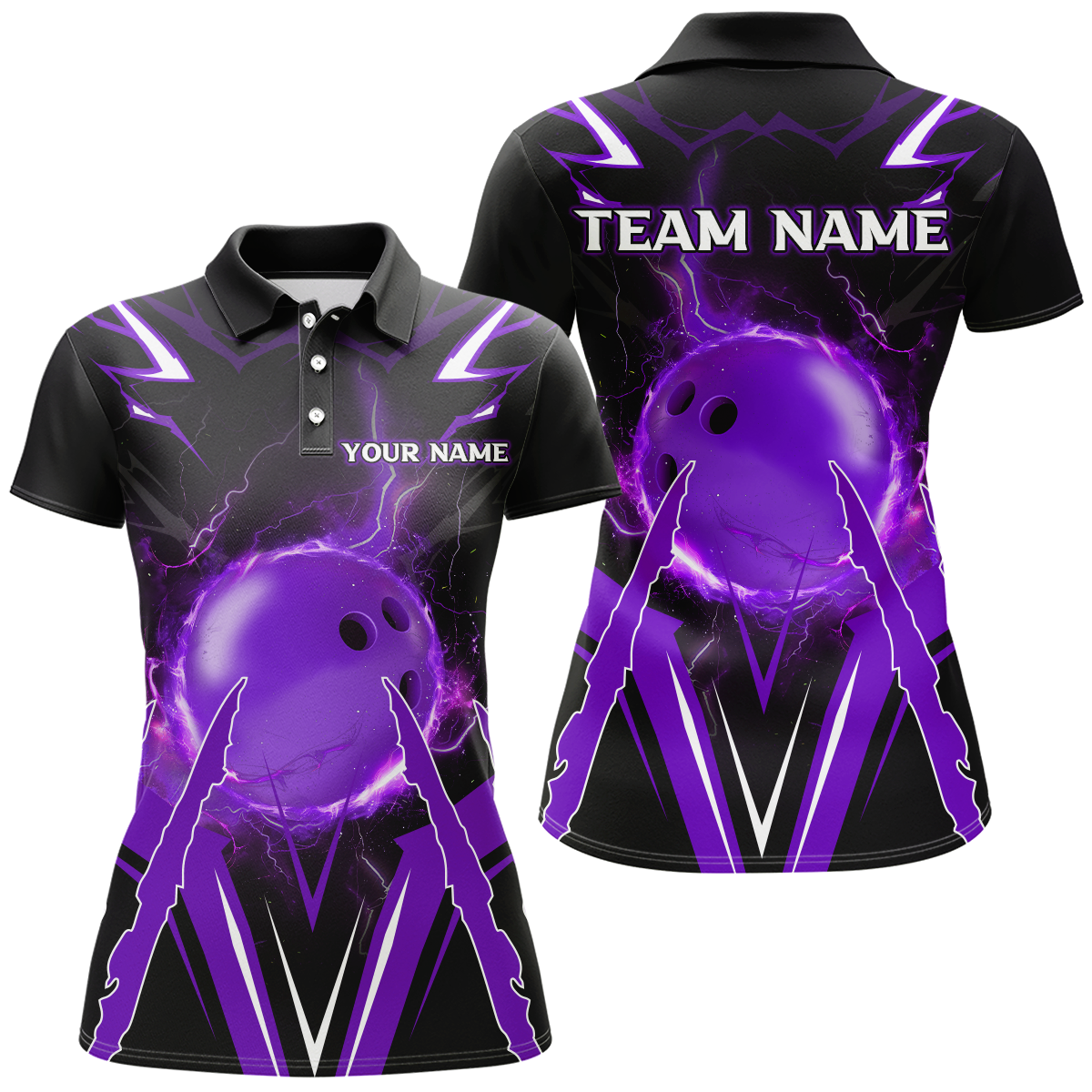 Personalized Bowling Team Shirts for Women Polo Bowling Shirt Multicolor QZT455