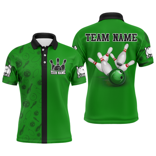 Custom Bowling Shirt for Men Bowling Jersey Bowling Team League Polo Shirt QZT112