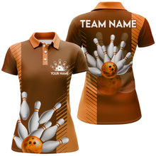 Load image into Gallery viewer, Personalized Bowling Shirt for Women Custom Bowling Jersey Bowling Team Polo Shirt QZT110