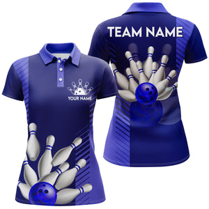 Personalized Bowling Shirt for Women Custom Bowling Jersey Bowling Team Polo Shirt QZT110