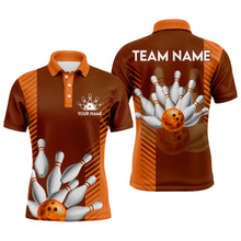 Load image into Gallery viewer, Personalized Bowling Shirt for Men Custom Bowling Jersey Bowling Team Polo Shirt QZT110