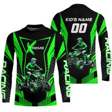 Load image into Gallery viewer, Green ATV Motocross Jersey Men Youth Upf30+ Custom Quad Bike Shirt Boys Girls Extreme Off-Road PDT898