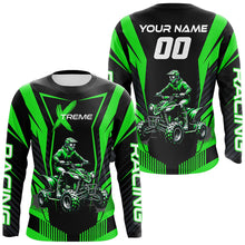 Load image into Gallery viewer, Green ATV Motocross Jersey Men Youth Upf30+ Custom Quad Bike Shirt Boys Girls Extreme Off-Road PDT898