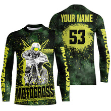 Load image into Gallery viewer, PIONAMZIOZ Green Neon Dirt Bike Jersey Men Women Kid UPF30+ Custom Motocross Off-Road Jersey MX Riding Shirt PDT665