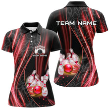 Load image into Gallery viewer, Red Light Bowling Shirt For Men Women Custom Team Bowling Jersey For Couples BDT504