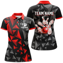 Load image into Gallery viewer, Custom Polo Shirts For Men And Women Red Bowling Team League Jersey Bowler BDT500