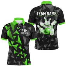 Load image into Gallery viewer, Custom Polo Shirts For Men And Women Green Bowling Team League Jersey Bowler BDT500