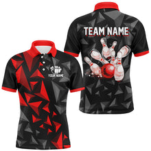 Load image into Gallery viewer, Custom Polo Shirts For Men And Women Red Bowling Team League Jersey Bowler BDT500