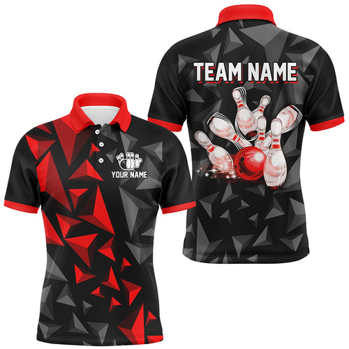 Custom Polo Shirts For Men And Women Red Bowling Team League Jersey Bowler BDT500