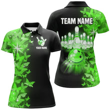 Load image into Gallery viewer, Green Butterfly Bowling Polo Shirts For Men Women Custom Bowling Jersey Team BDT505