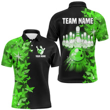 Load image into Gallery viewer, Green Butterfly Bowling Polo Shirts For Men Women Custom Bowling Jersey Team BDT505