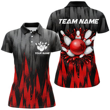 Load image into Gallery viewer, Unisex Bowling Team Jerseys Custom Red Bowling Polo Shirt For Men &amp; Women BDT458