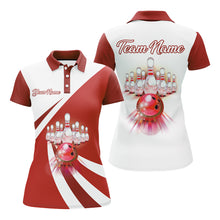 Load image into Gallery viewer, Bowling Polo Shirt For Women Custom 3D Bowling Jersey Ladies Bowling Team League Shirt BDT135