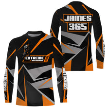 Load image into Gallery viewer, Orange Motocross Racing Jersey Men Women Kid UPF30+ Custom Dirt Bike Shirt Off-Road Motorcycle PDT672