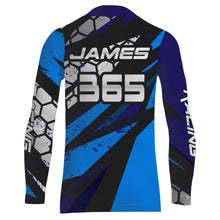 Load image into Gallery viewer, Motocross Jersey Blue UPF30+ Youth Kids Mens Dirt Bike Shirt Extreme Racing Shirt Off-Road XM35