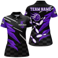 Load image into Gallery viewer, Bowling Polo Shirt For Women Custom Bowling Jersey Team League Bowling Shirts BDT306