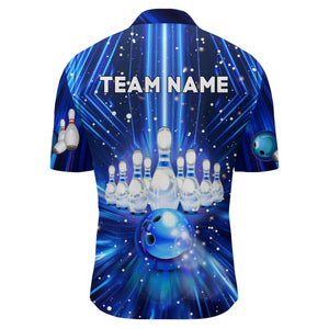 Christmas Bowling Shirt Custom 3D Bowling Jersey Team Bowling Quarter-Zip Shirt For Men BDT384