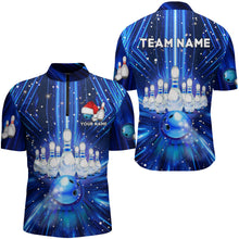 Load image into Gallery viewer, Christmas Bowling Shirt Custom 3D Bowling Jersey Team Bowling Quarter-Zip Shirt For Men BDT384