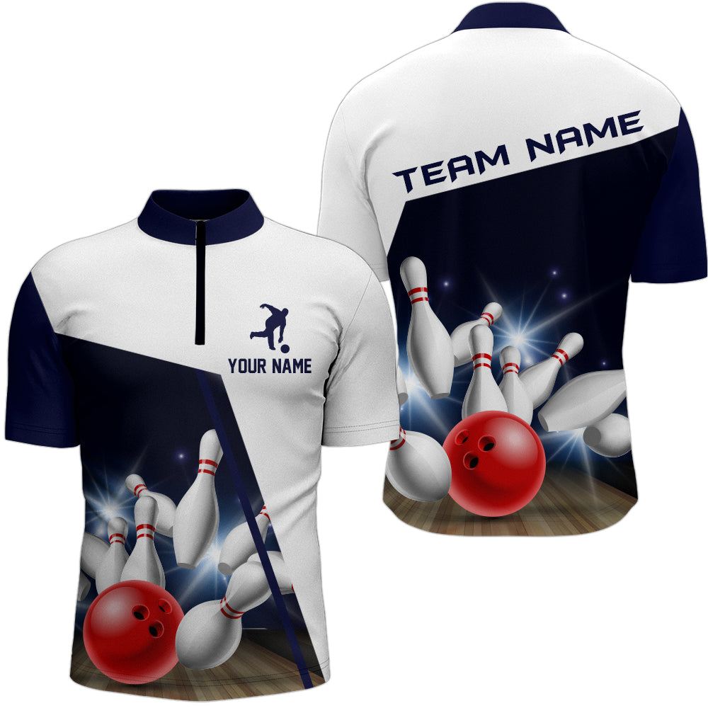 Personalized 3D Bowling Jerseys for Men, Custom Bowling Shirts for