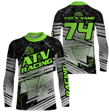 Load image into Gallery viewer, Personalized ATV Motocross Jersey UPF30+ Adult Youth Quad Bike Off-Road Jersey Green ATV MX Shirt PDT648