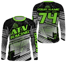 Load image into Gallery viewer, Personalized ATV Motocross Jersey UPF30+ Adult Youth Quad Bike Off-Road Jersey Green ATV MX Shirt PDT648