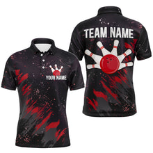 Load image into Gallery viewer, Personalized Red Bowling Jersey Team Custom Bowling Polo Shirt For Men &amp; Women BDT486