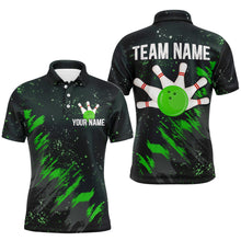 Load image into Gallery viewer, Personalized Green Bowling Jersey Team Custom Bowling Polo Shirt For Men &amp; Women BDT486